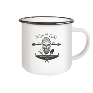 Lehmpiraten ¬ Sons of Clay - Emaille Tasse (Black)